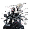 ASK ECHO T-Lock Golf Cart Bag with 14 Way Organizer Divider, Premium Cart Bag with Handles and Rain Cover