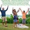 Cornhole Bean Bags Regulation: American Flag Corn Hole Beanbags Toss Game Set 8 Star and Stripes Outdoor Teams Tournament Summer