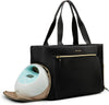 Mommore Breast Pump Bag Diaper Tote Bag with 15 Inch Laptop Sleeve Fit Most Breast Pumps like Medela, Spectra S1,S2, Evenflo