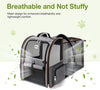 Lekebobor Large Cat Backpack Carrier Expandable Pet Carrier Backpack for Small Dogs Medium Cats Fit up to 18 Lbs, Dog Backpack Carrier, Foldable Puppy Backpack Carrier for Travel, Hiking,Grey