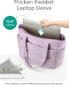 BAGSMART Tote Bag for Women, Lightweight Puffy Tote Bag with Compartments, Quilted Shoulder Bag Handbag for Travel, Work