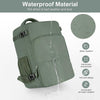Personal Item Backpack, Carry on Travel Backpack with Multi-Pockets, Waterproof Casual College 16Inch Laptop Backpack for Men Women, Army Green