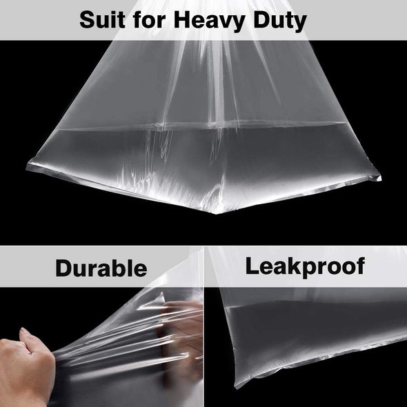Food Storage Bags, 5 Gallon Bucket Liner Bags, Food Grade Platisc Bag for Marinading and Brining, BPA Free, Extra Heavy Duty Leak Proof, Great for Food Storage, 4Mil, Pack of 12