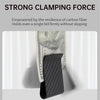 Carbon Fiber Wallet Money Clip for Cash and Credit Card, Super Slim & Light Minimalist Holder Clip for Men