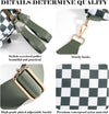 Black and White Checkered Crossbody Bag Bum Bag for Women,Spacious Checkered Purse Fanny Packs Belt Bag