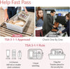 PACKISM Clear Makeup Bag - Soft Plastic Color-Edged TSA Approved Toiletry Bag, Reusable Clear Toiletry Bags with Golden Zipper, Beige