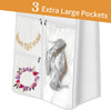 72" Wedding Dress Garment Bag with 10'' Gusseted Dress Bags for Gowns Long 4 Pockets Dress Cover for Women, White