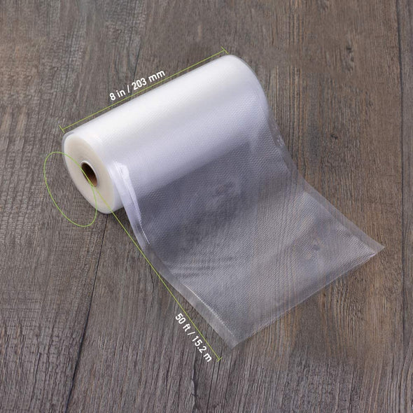 Wevac Vacuum Sealer Bags 8X50 Rolls 2 Pack for Food Saver, Seal a Meal, Weston. Commercial Grade, BPA Free, Heavy Duty, Great for Vac Storage, Meal Prep or Sous Vide