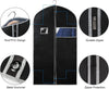 Syeeiex 40" Suit Bag, Set of 5 Garment Bags for Hanging Clothes, Suit Bags for Closet Storage, Garment Bags for Storage Suits,T-Shirts, Jackets and Coats(Black & Grey)