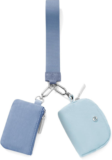 Mum'S Memory Mini Zip around Wristlet Wallet for Women Dual Pouch Wristlet Portable Keychain Wallet Coin Purse Mini Women Coin Pocket