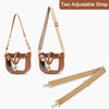 KKXIU Clear Crossbody Bag for Women Stadium Approved Vegan Leather Concert Shoulder Sports See-Through Purse