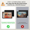 Moko Case Fits All-New Amazon Kindle Fire HD 10 & 10 plus Tablet (13Th/11Th Generation, 2023/2021 Release) 10.1" - Slim Folding Stand Cover with Auto Wake/Sleep, Black
