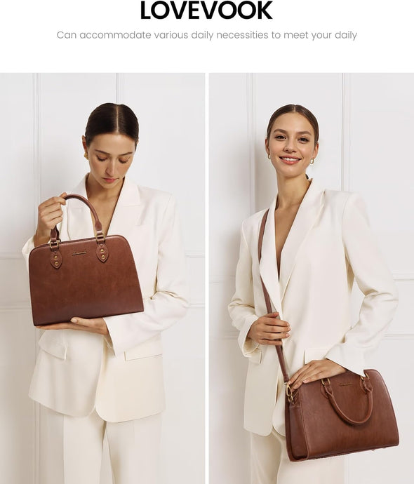 LOVEVOOK Purses and Handbags for Women, Vintage-Style Leather Top Handle Shoulder Bag Satchel Tote Crossbody Purse for Ladies