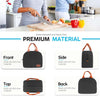 Lunch Bag Lunch Box for Women & Men, Large Capacity Insulated Lunch Bag for Adult, Leakproof Reusable Lunch Tote Bags for Work/Office/Travel/Picnic (Black)