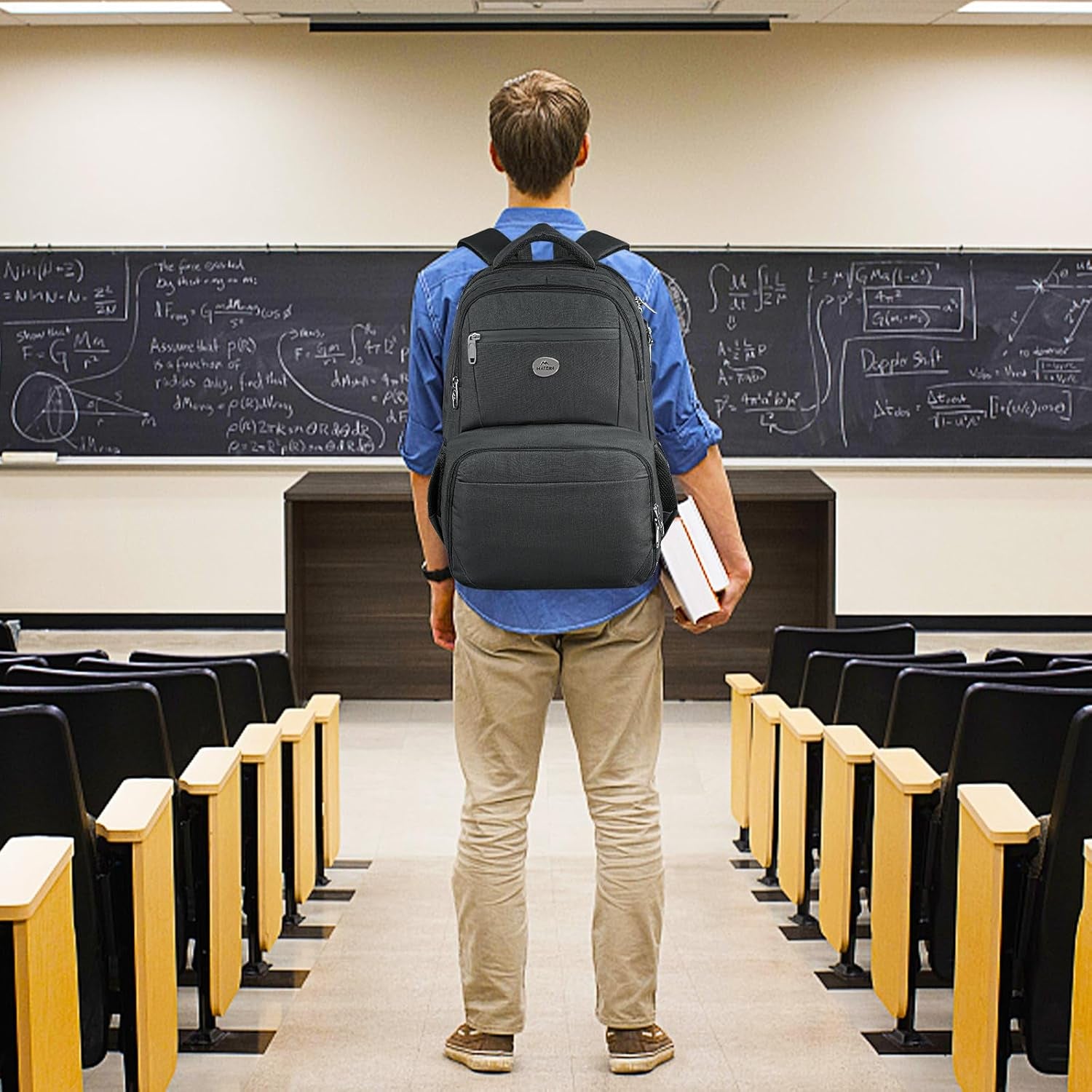 backpack travel lunch laptop MATEIN 17 Inch Lunch Backpack for Men, 17" / Gray