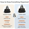 Diaper Bag Tote, Baby Bag Travel Diaper Tote Bag with Pacifier Case, Cute Maternity Hospital Baby Stylish Diaper Tote for Mom Dad Medium Size, Black