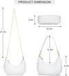 KKXIU Shoulder Bag for Women Small Purse Cute Clutch Hobo Handbag Trendy Crescent Bag