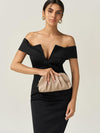 SWEETV Dressy Vegan Leather Clutch Purse for Women Formal, Soft Pleated PU Evening Clutch for Weddings, Proms, Cocktail-Gemma