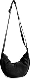 Small Nylon Crescent Crossbody Purses Bag for Women Men Trendy,Travel Sling Bag