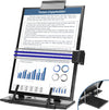 TONOS Paper Stand Document Holder - Quality Document Holder for Desk, Paper Stand for Desk When Typing, Sturdy Stainless Steel Copy Holder, Adjustable Angle, Paper Holder Stand for Desk Typing