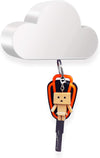 Meyerascal White Cloud Magnetic Key Holder for Wall, Strong Magnetic to Securely Hang Multiple Keys and Keychain, Novelty Cute Home Decorations, Easy to Install and Convenient to Use. (White)