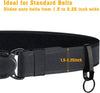 Tactical Stealth Key Ring Holder Special for Police and Fire Agencies Duty Belt, Double Side Quick Release Key Holder with Detachable Keyring (2.25-Inch Max)