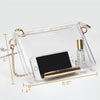 Clear Purse for Women - Stadium Approved Small Crossbody Bag with Zipper, Clear Stadium Bag for Concerts, Sports