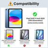 Moko Case for New Ipad (A16) 11Th Generation 2025/ 10Th Generation 2022, Ipad 11 Inch/ 10.9 Inch Case with Soft TPU Translucent Frosted Back Cover, Auto Wake/Sleep, Support Touch ID, Watermelon