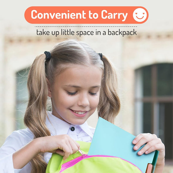 Forvencer Accordion File Organizer, Letter Size, 5 Pocket Expanding File Folder, Cute File Folder with Labels, Portable File Organizer for School Office Supplies, Folders for Documents, Jade