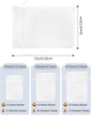 Kslong 100PCS Small Mesh Bags Drawstring 3X4,Sheer Organza Bags Drawstring for Jewelry, Mesh Party Wedding Favor Bags for Small Business,Candy,Bracelet Packaging,Empty Sachet Bags (White)