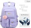 Abshoo Big Student Laptop Backpack for College Women Middle High School Teen Girls Bookbag Travel Daypack (Purple)