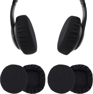 Blingkingdom 2 Pairs Headphone Earpad Covers Headphone Sweat Covers Washable and Stretchable Ear Pads Protectors for Gym Libraries, Studying Gaming (9-11 Cm)