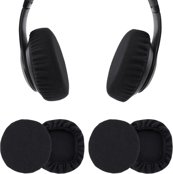 Blingkingdom 2 Pairs Headphone Earpad Covers Headphone Sweat Covers Washable and Stretchable Ear Pads Protectors for Gym Libraries, Studying Gaming (9-11 Cm)