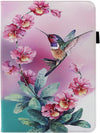 Universal 10 10.1 Inch Android Tablet Case, Dluggs PU Leather 360 Degree Rotating Multi-Angle Viewing Stand Case Cover for 10 10.1 and All 9.5-10.5 Inch Tablet, Bird