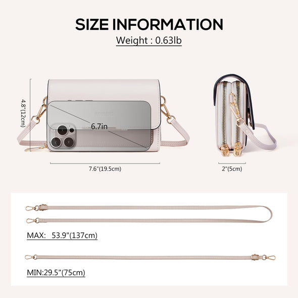 Small Crossbody Bag for Women,Cell Phone Purse Women'S Shoulder Handbags Wallet Purse with Credit Card Slots