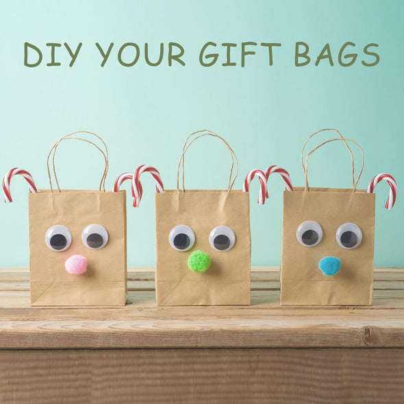Vanhel 100 Pack Brown Paper Bags with Handles,8X4.25X10.5 Inches,Gift Bags Medium Size,Gifts Bag Bulk for Festival,Birthday, Favor,Party,Shopping,Retail Merchandise