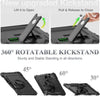 SEYMAC Stock Case for Samsung Galaxy Tab S10 Plus/ S9 FE Plus/ S9 plus 5G Tablet 12.4'' Case with Screen Protector Pencil Holder [360 Rotating Hand Strap] &Stand, Drop-Proof, Black1