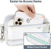 PACKISM Clear Bag for Stadium Events - Clear Purses for Women Stadium Crossbody Concert Bag for Game Day， Sports, Festival