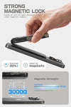 SUPCASE for Magsafe Wallet with Stand, Magnetic Wallet for Men, [Hold 5 Cards] [Adjustable Stand] [RFID Blocking] Phone Stand Credit Card Holder Tripod for Iphone 16/15/14/13/12 Series, Black