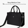 Topdesign Heavy-Duty Canvas Tote Bag for Women, Adjustable Crossbody/Shoulder Handbag with 9 Pockets, Everything Tote