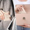 Small Wallet Women RFID Blocking Soft Leather Bifold Compact Card Holder Wallet for Women with Zipper Coin Pocket 4 ID Window