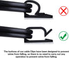 XHF 120 PCS Adhesive Cable Wire Clips Black, Outdoor Cable Management Wire Organizer Cord Holder for under Desk, Car, Wall, TV PC Ethernet Cable