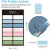 SKYDUE Expanding File Organizer with 8 Pockets, Accordion File Folders with Labels, Portable Document Paper Bill Receipt Organizer, Home College School Office Supplies, Letter Size, Blue