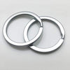 KINGFOREST 100-Pack 1 Inch Metal Key Rings (25Mm) - Silver Split Keychain Rings for Keys, DIY Crafts, Home, Car & Office Accessories - Durable Nickel Flat Keyrings Bulk