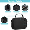 Esouler Lunch Box Kids Insulated Lunch Bag for Boys & Girls Durable Children Lunchbox for School with Water Bottle Holder-Black