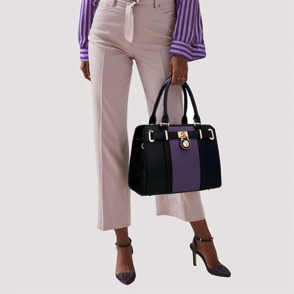 Handbags Sets for Women Shoulder Bags Top Handle Work Satchel Tote Purses Set with Matching Wallet 2Pcs