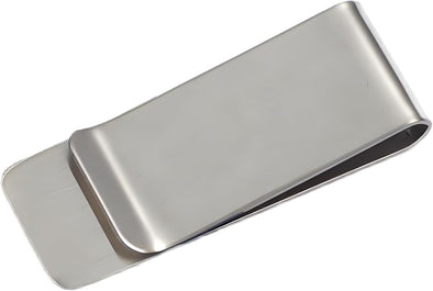 Small Men'S Slim Money Clip, Stainless Steel Credit Business Card Holder, Pocket Cash Wallet, 2-Inch