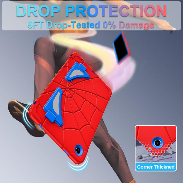 Case for Galaxy Tab A9 plus Case Samsung Galaxy Tab A9 plus 11 Kids Samsung Tablet with Screen Protector Stand Thickned Cornor Impact Protection Tab A9+ 11 Inch Cover, Red Blue