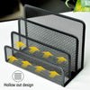 Wishacc Desk Mail Organizer Small File Holders Letter Organizer Metal Mesh Document/Filing/Folders/Paper Organizer for Desktop