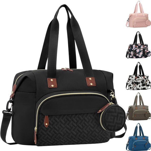 diaper bag as travel tote Tenot Diaper Bag Tote with Pacifier Case